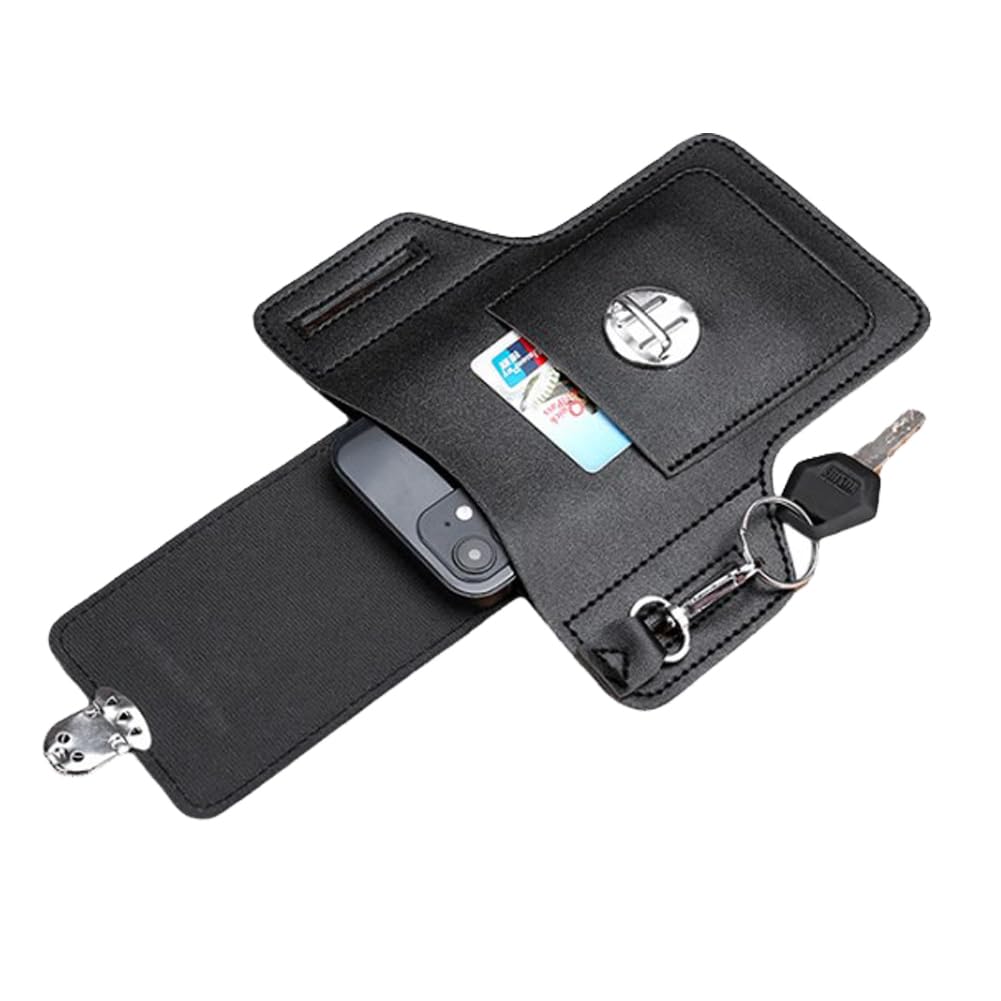 ZORBES Leather Holster for Belt Cigarette Box Holder Phone Holster Belt Attachment Holster Holster Leather Holster for Belt for Phone, Cigarette Box, Keys, Cards Compatible with 7'' Phone ZORBES Leather Holster for Belt Cigarette Box Holder Phone Holster Belt Attachment Holster Holster Leather Holster for Belt for Phone, Cigarette Box, Keys, Cards Compatible with 7'' Phone